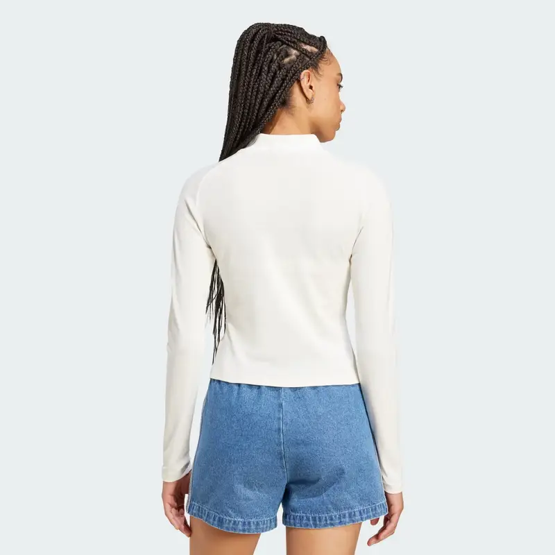 Maglietta Long-Sleeve Crest bianco / offwhite miniatura 3