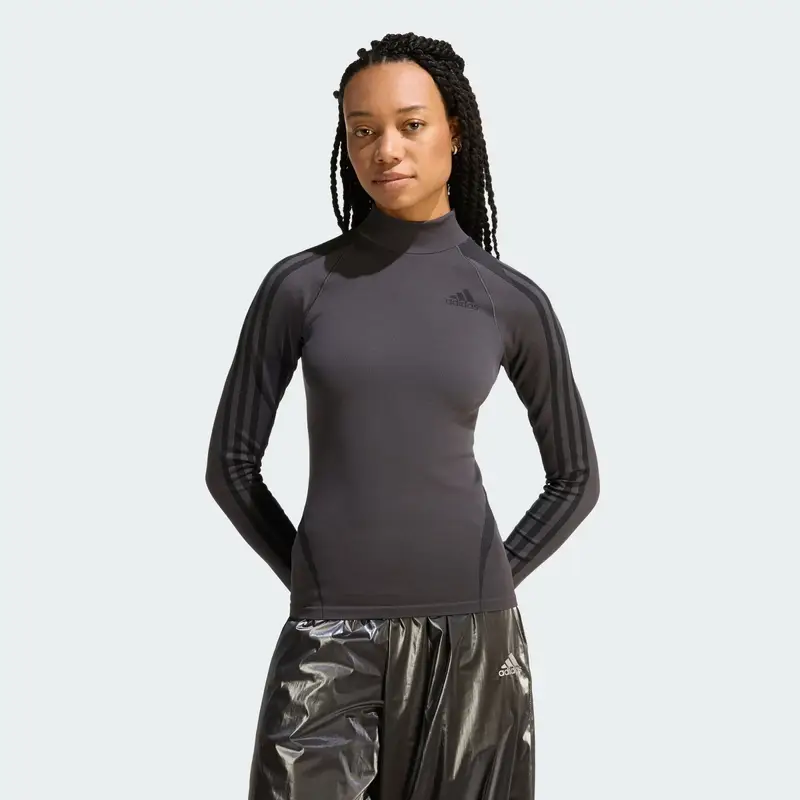 Maglietta Long Sleeve grigio scuro / nero miniatura 2