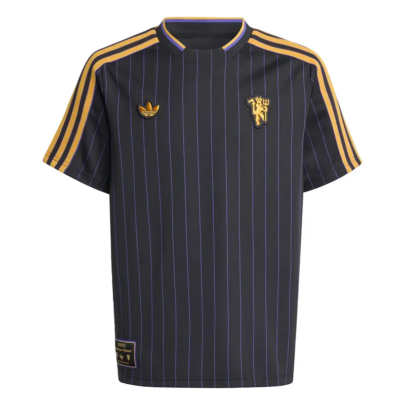 Maglietta 'Manchester United Terrace Icons' giallo oro / lilla chiaro / nero