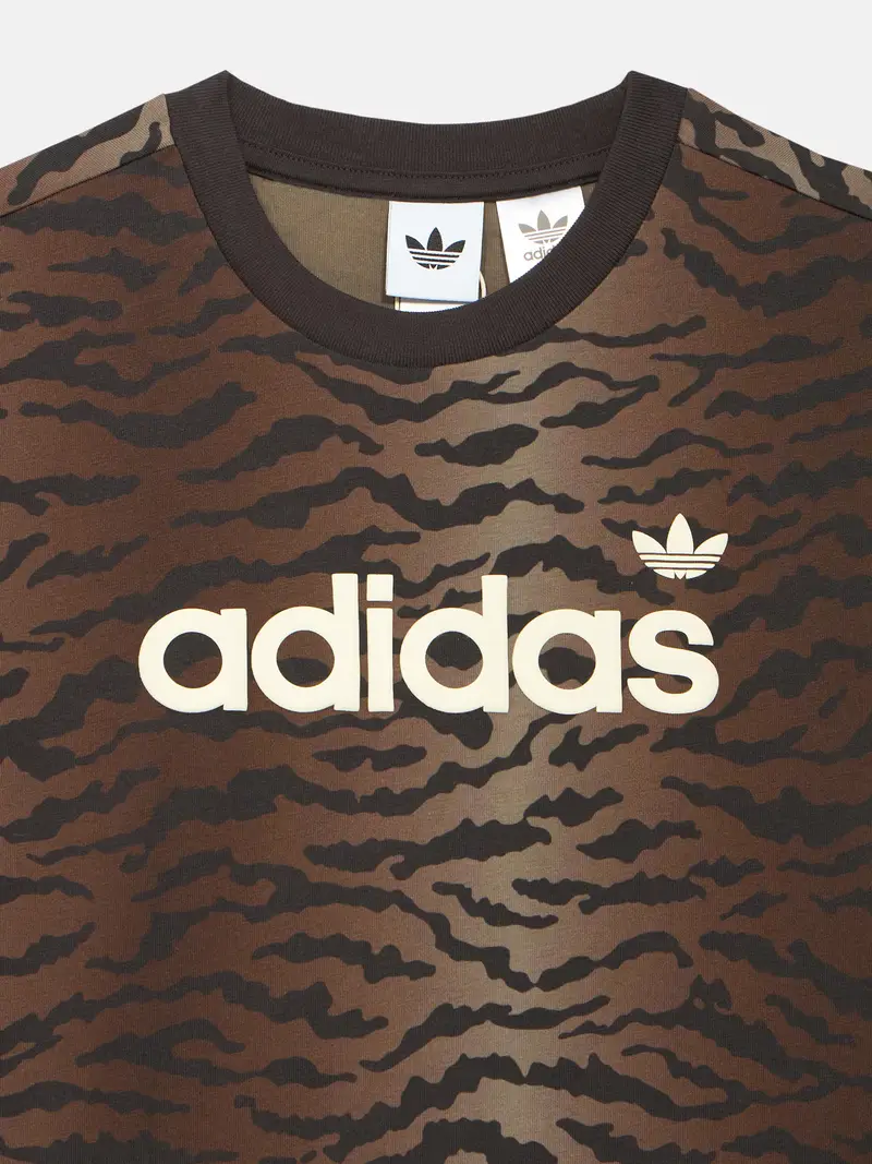 Maglietta marrone / cappuccino / nero / bianco miniatura 3