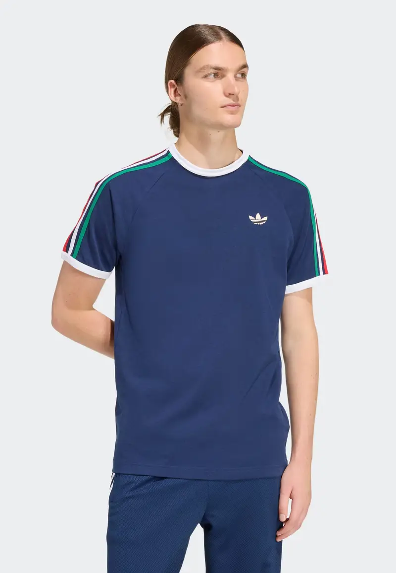 Maglietta navy / smeraldo / rosso / bianco miniatura 3