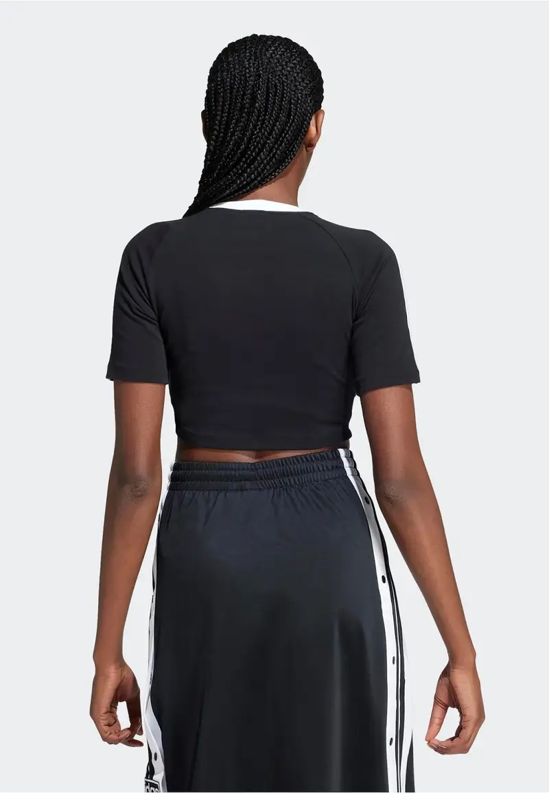 ADIDAS ORIGINALS Maglietta nero / bianco miniatura 2