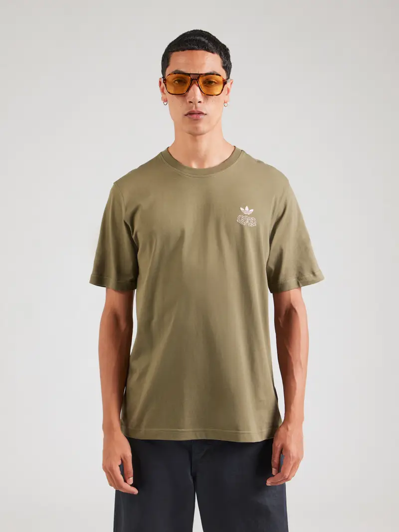 Maglietta oliva / bianco miniatura 2