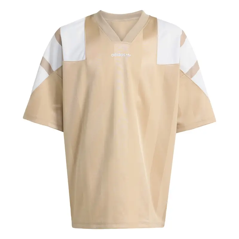 Maglietta OVERSIZED BLOCKED JERSEY beige / bianco