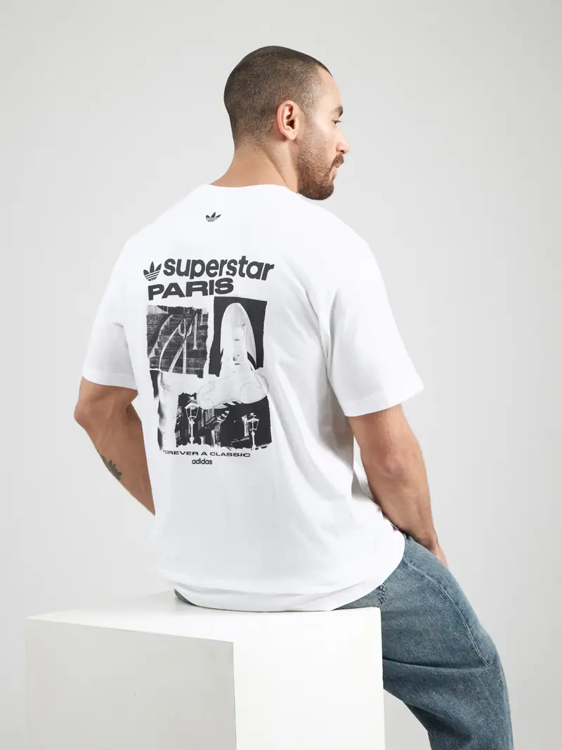 Maglietta 'PARIS' nero / bianco miniatura 3