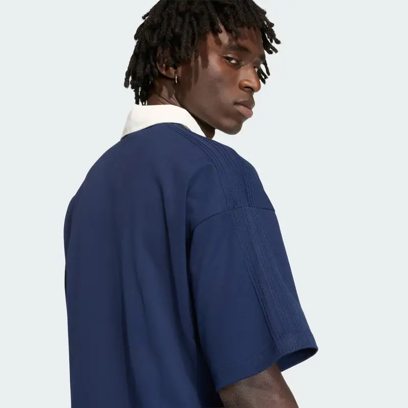 Maglietta Premium Essentials marino / bianco miniatura 2