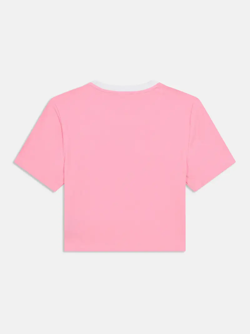 Maglietta rosa / bianco miniatura 2