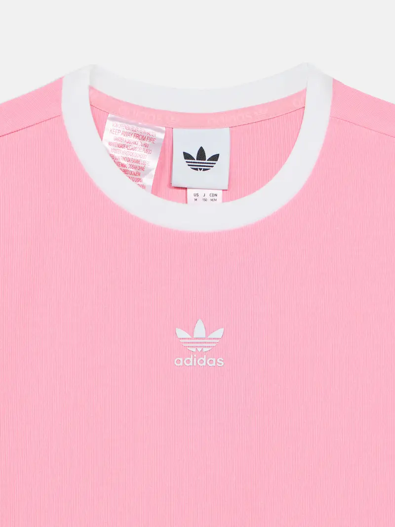 Maglietta rosa / bianco miniatura 3