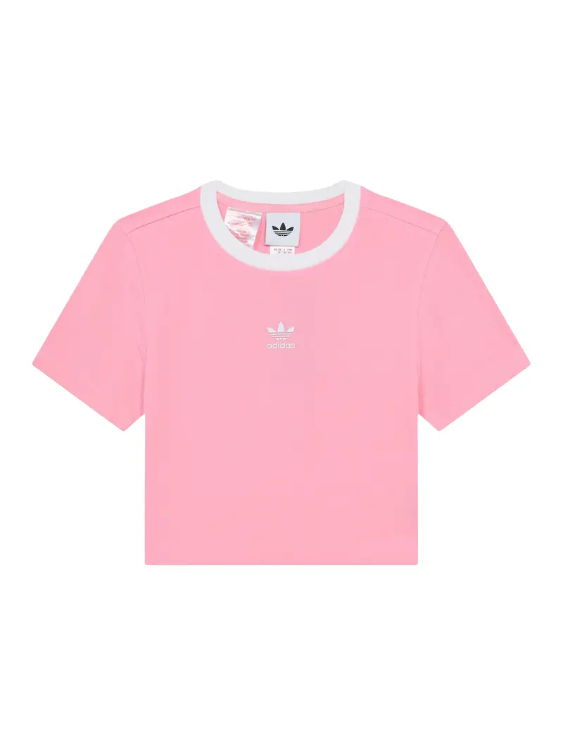 Maglietta rosa / bianco