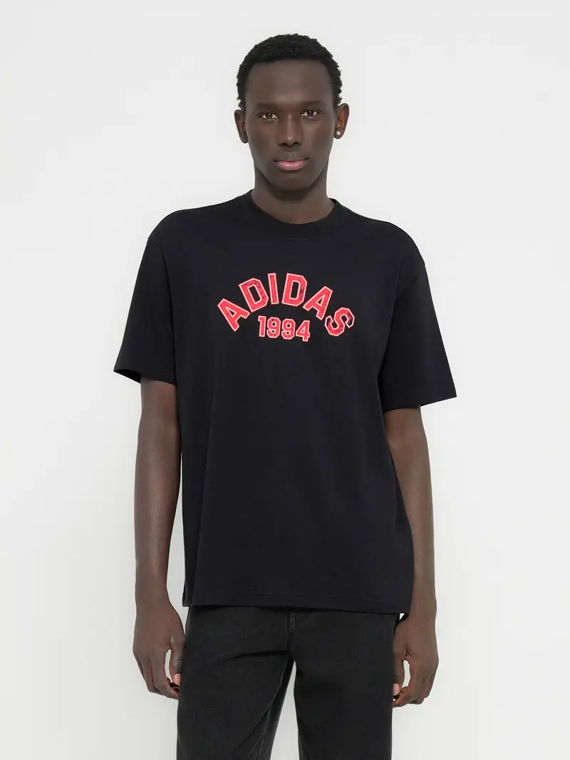 Maglietta rosso / nero / bianco miniatura 2