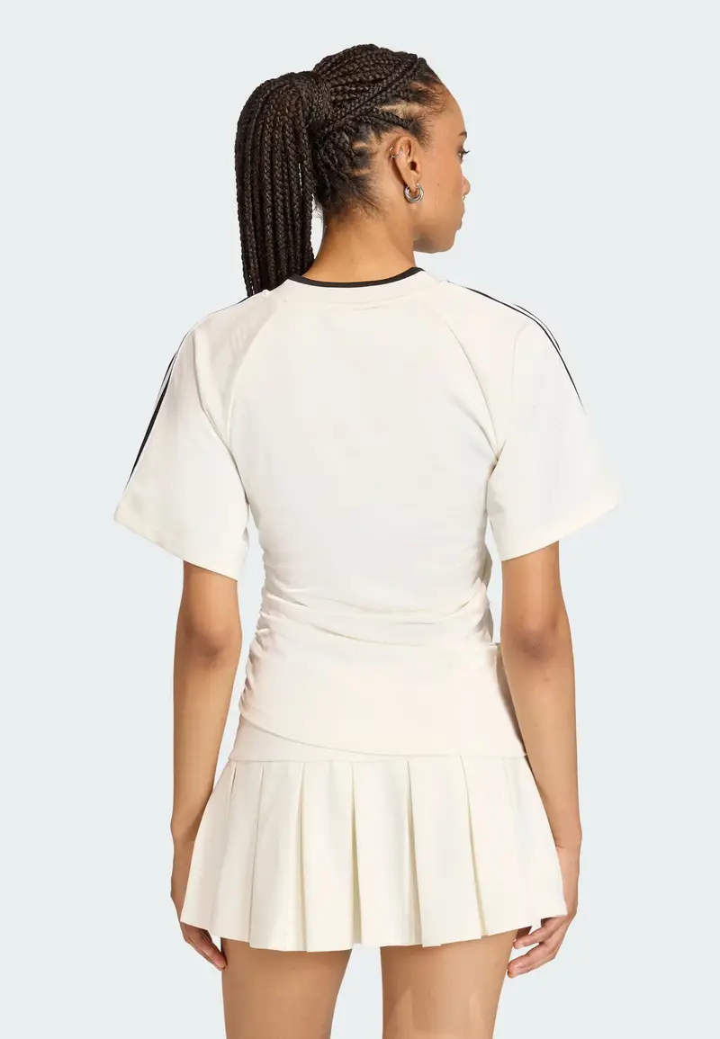 Maglietta ROUCHED FOOTBALL nero / bianco miniatura 3