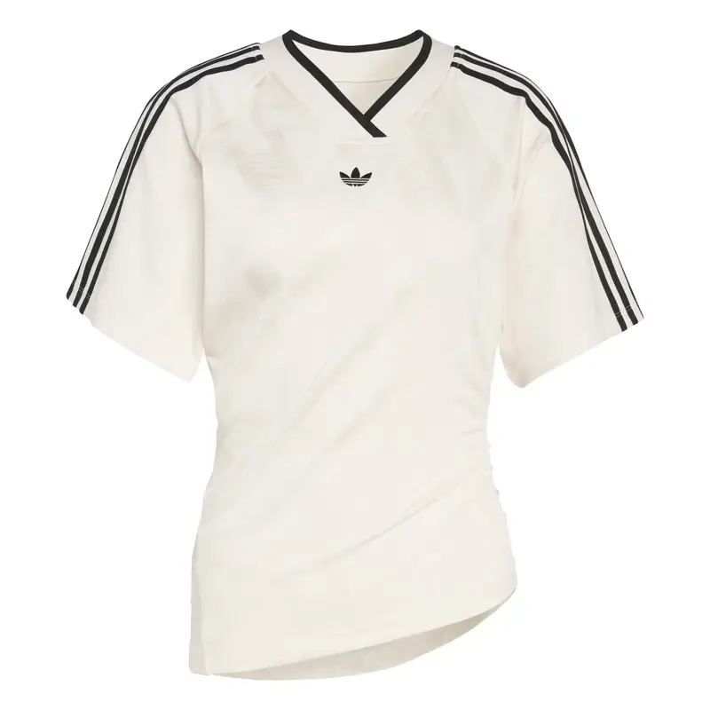 Maglietta ROUCHED FOOTBALL nero / bianco