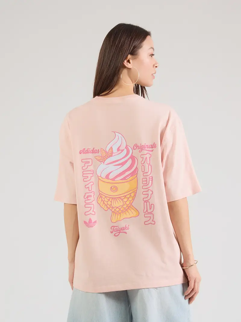 Maglietta TAIYAKI rosa / rosa / bianco miniatura 3