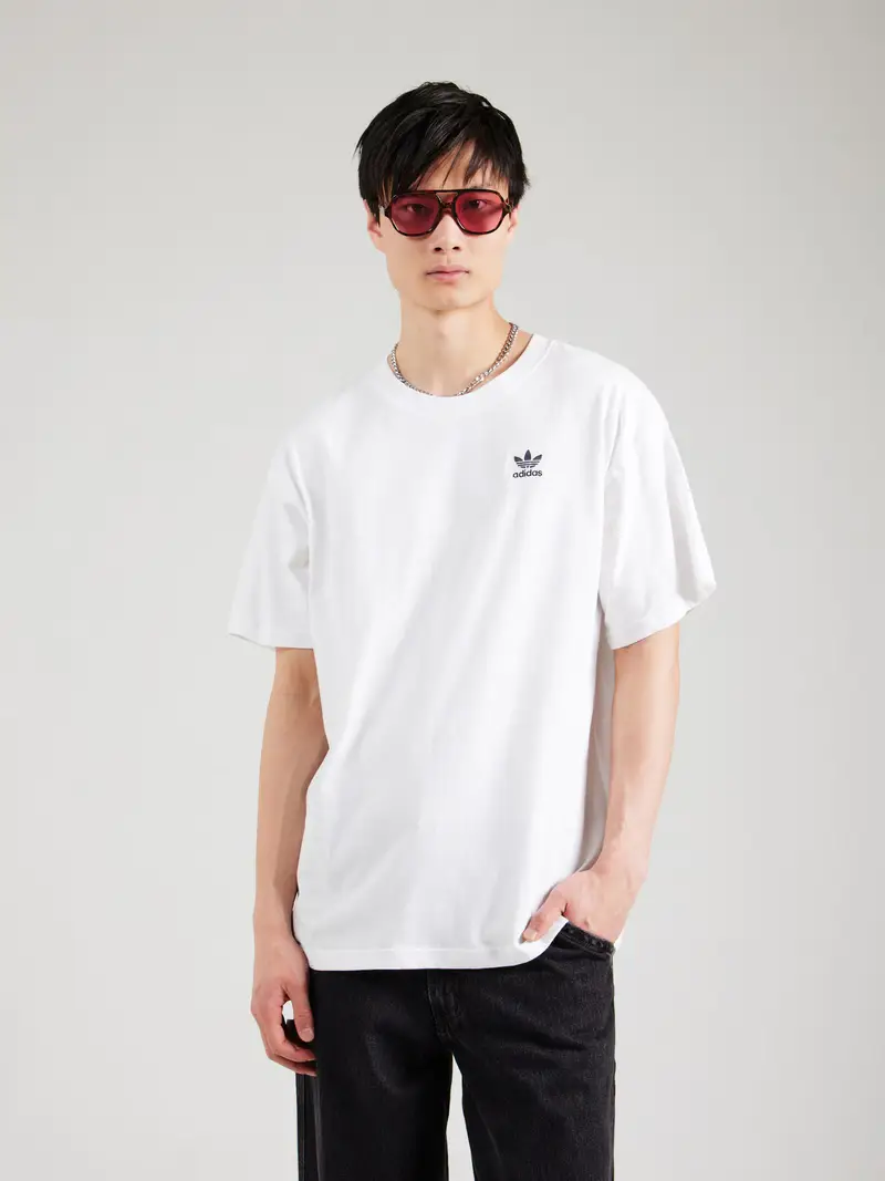 Maglietta 'Trefoil Essential' nero / bianco miniatura 2