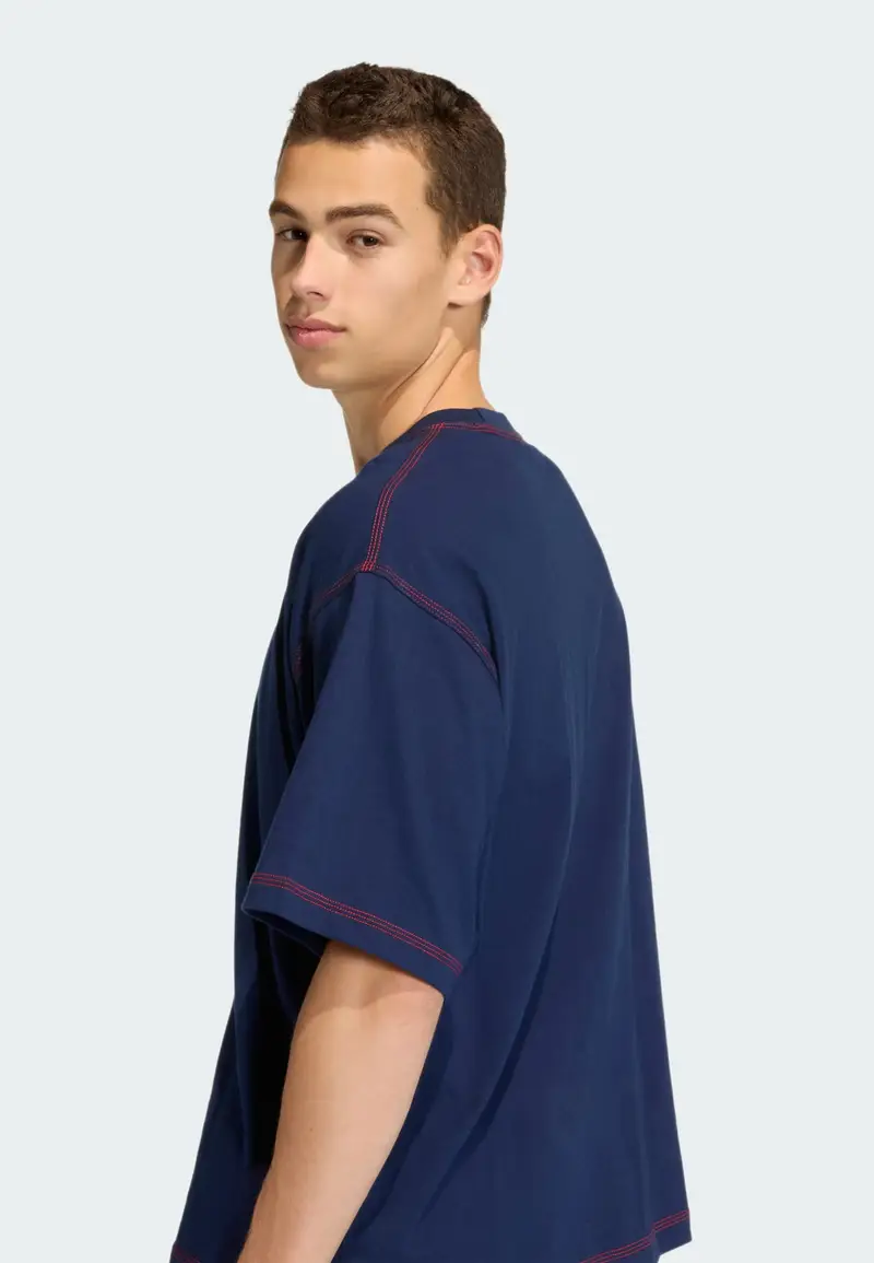 Maglietta Trefoil Essentials blu miniatura 2