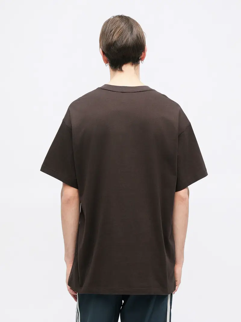 Maglietta Trefoil Essentials marrone scuro miniatura 3