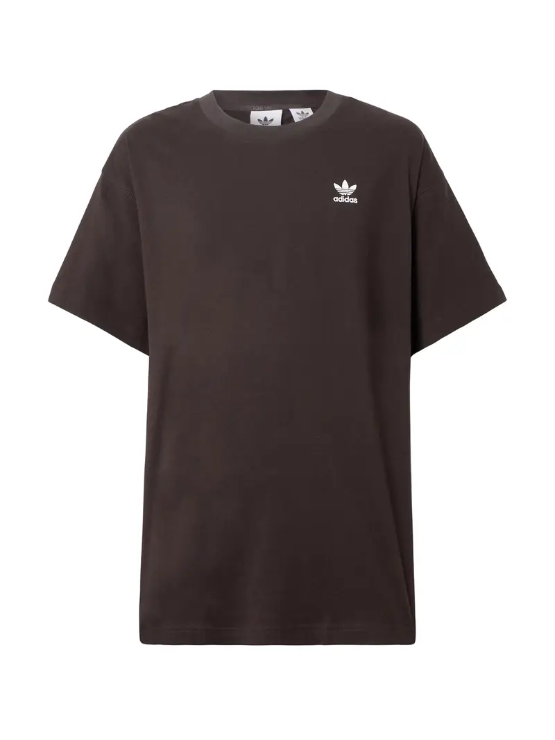 Maglietta Trefoil Essentials marrone scuro