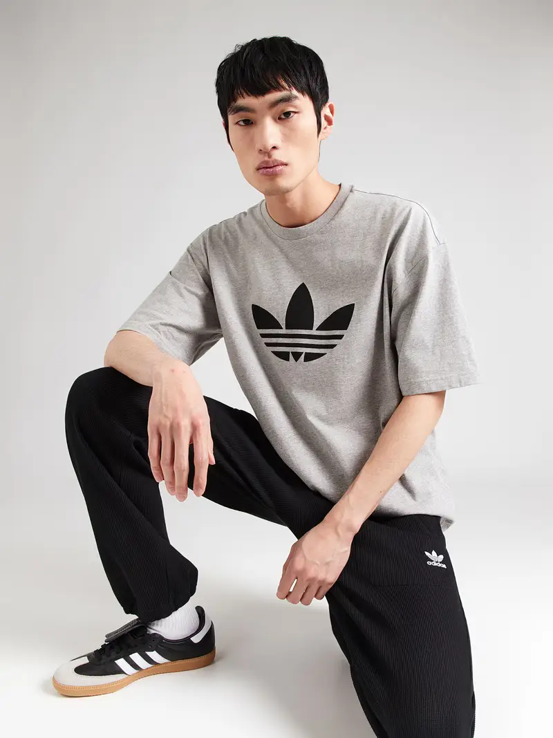 Maglietta TREFOIL grigio / nero miniatura 3