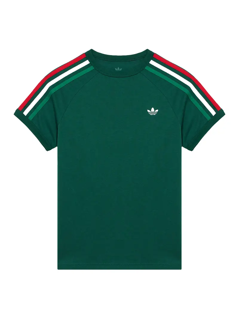 Maglietta verde scuro / rosso / bianco