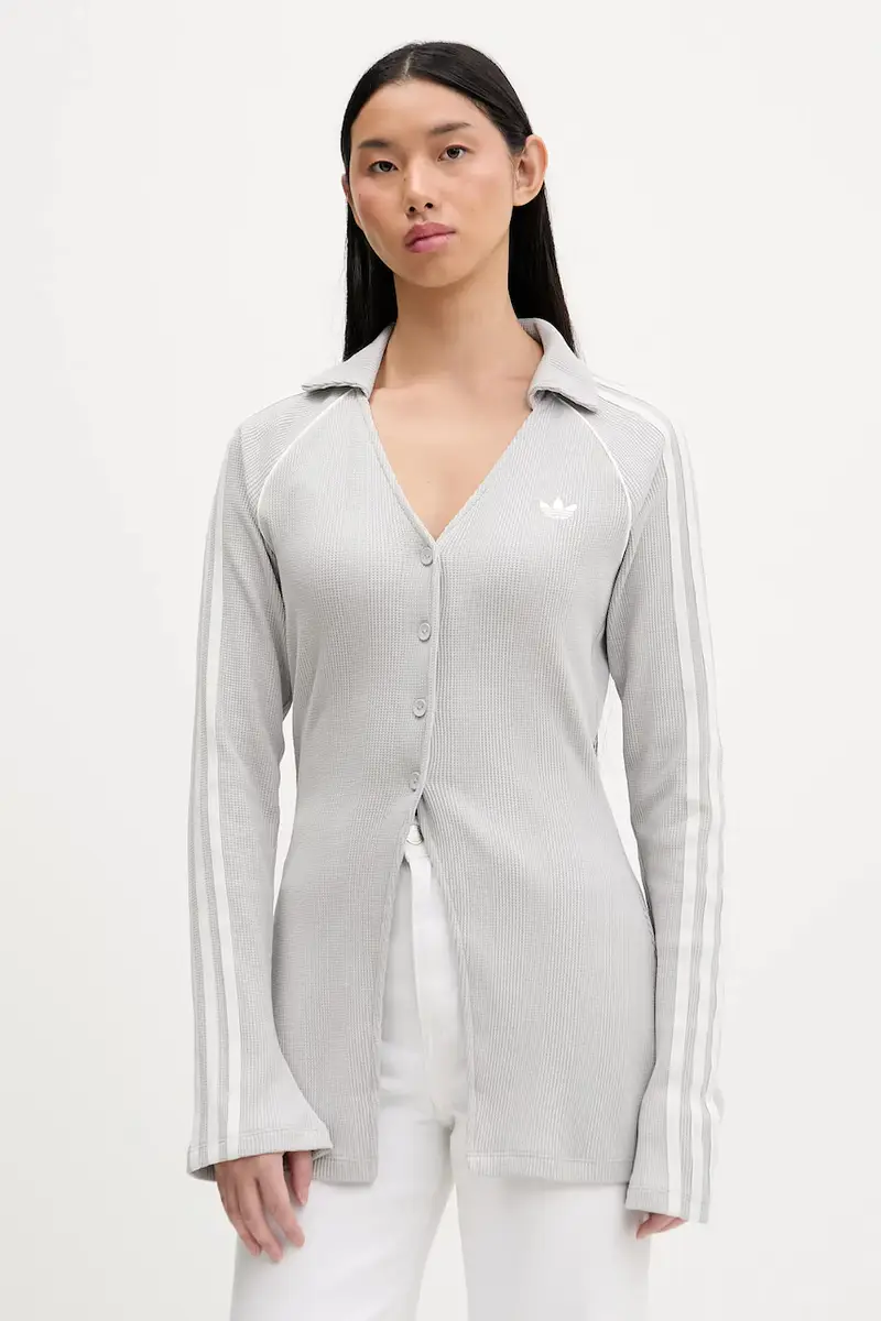 maglione Button Down Grigio