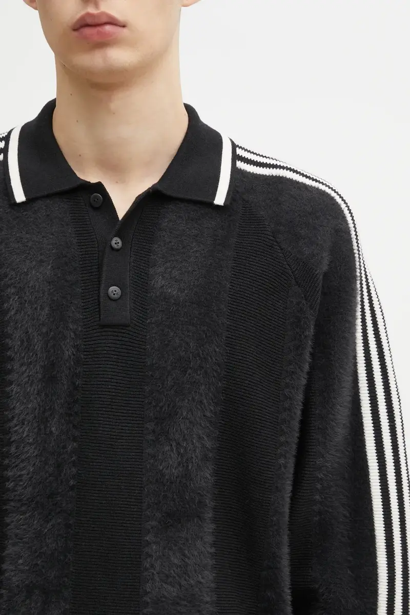 maglione con lana Knitted Jersey colore nero JX3835 miniatura 4