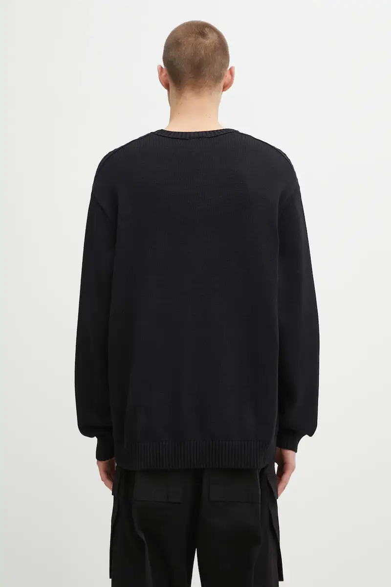 maglione in cotone P Ess Knit Crew uomo colore nero JY2648 miniatura 3