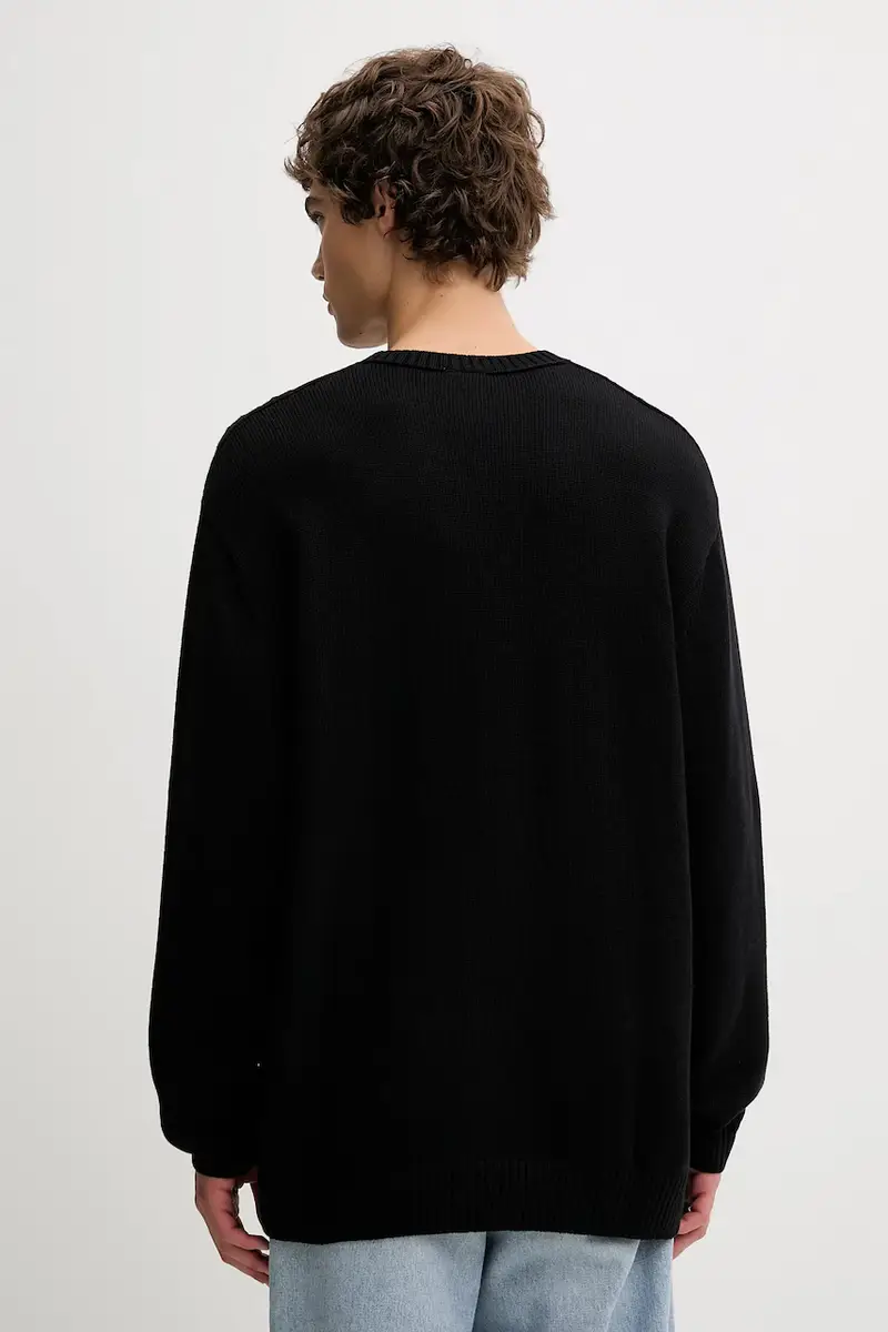 maglione in cotone P Ess Knit Crew uomo colore nero JY2648 miniatura 3