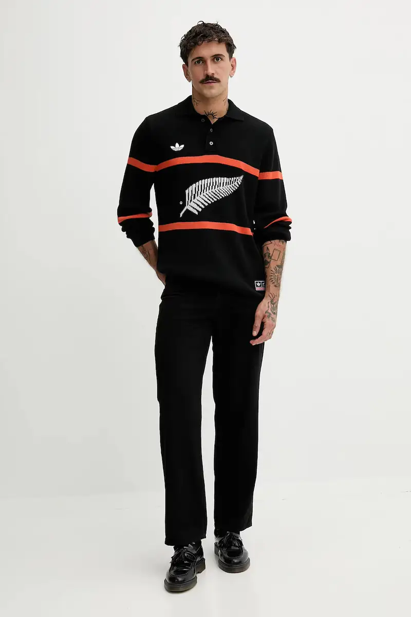 maglione in misto lana All Black uomo colore nero KG4640 miniatura 2