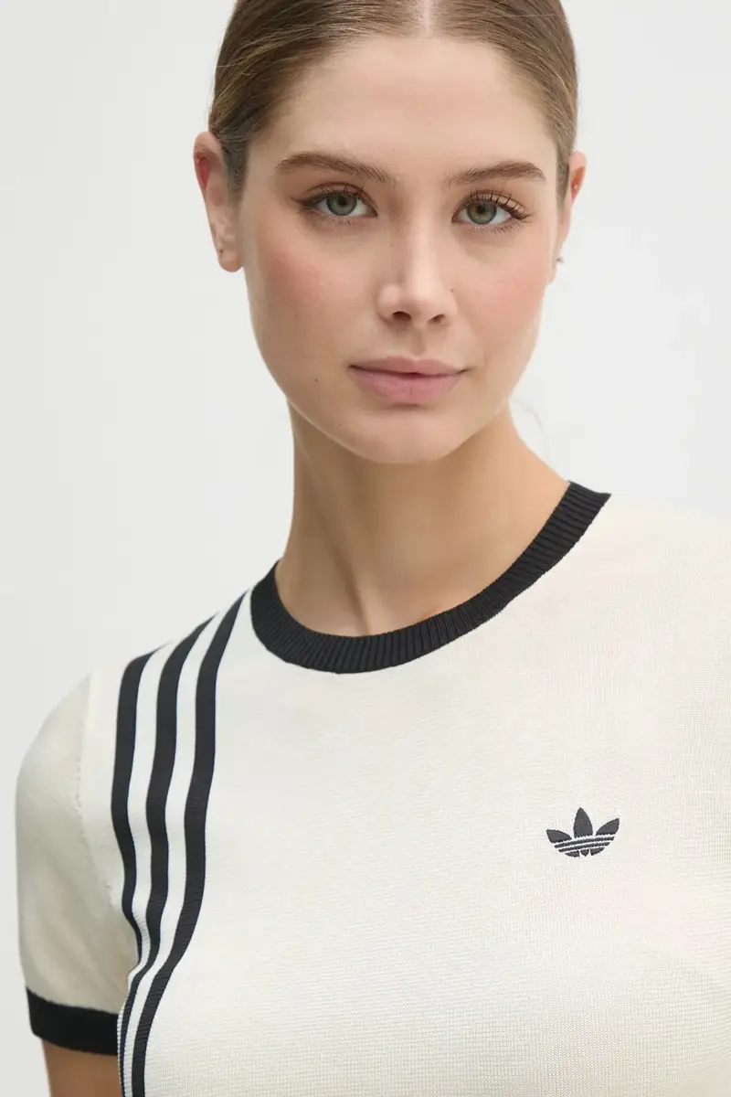 maglione KNITTED 3S TEE donna colore beige JJ0961 miniatura 4