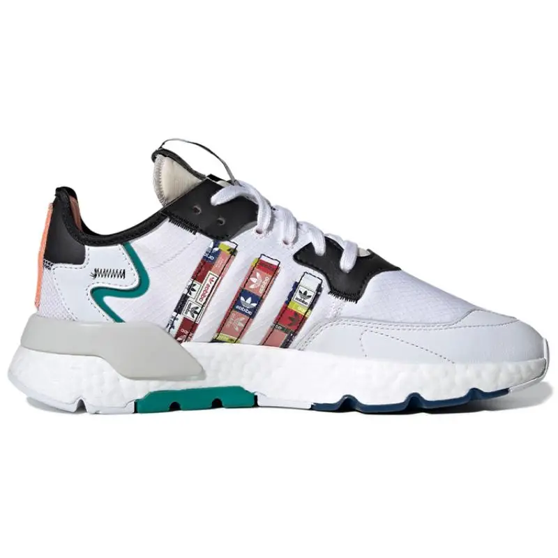 Originals Nite Jogger Boost Grigio Nero Verde Sneakers FX3811 36 miniatura 4