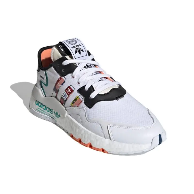 Adidas Sneakers Nite Jogger Boost Grigio Nero Verde miniatura 5