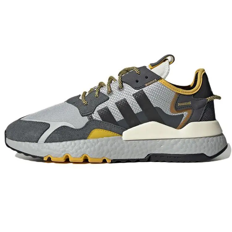 Originals Nite Jogger Tessuto Comode Antiscivolo Sneakers Lifestyle Basse Unisex Grigio GY0019 35⅔