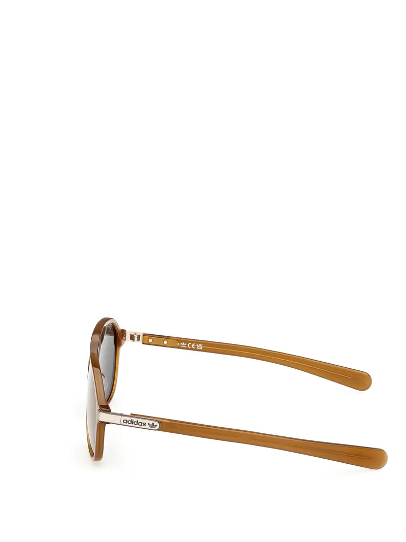 Occhiali da sole verde scuro / arancione miniatura 3