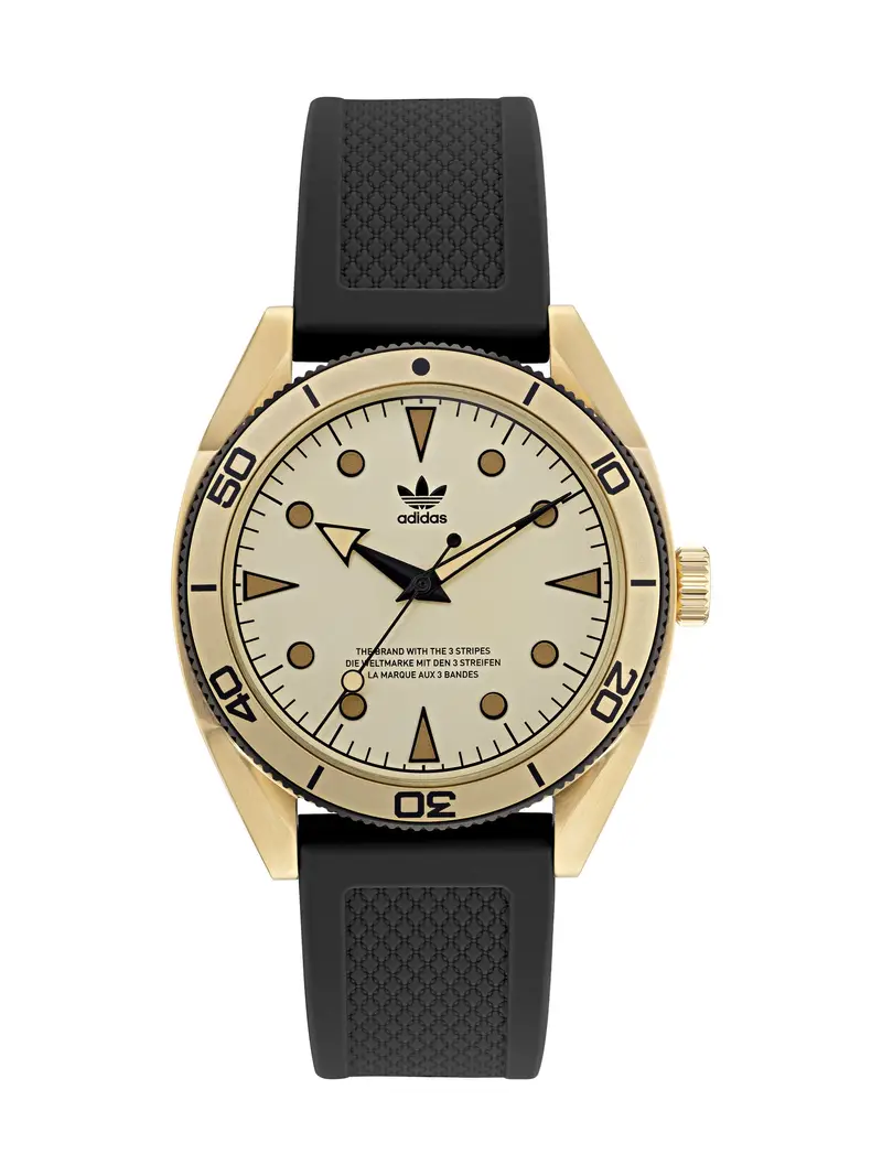 ADIDAS ORIGINALS Orologio analogico 'Ao Fashion Edition Two' beige / marrone scuro