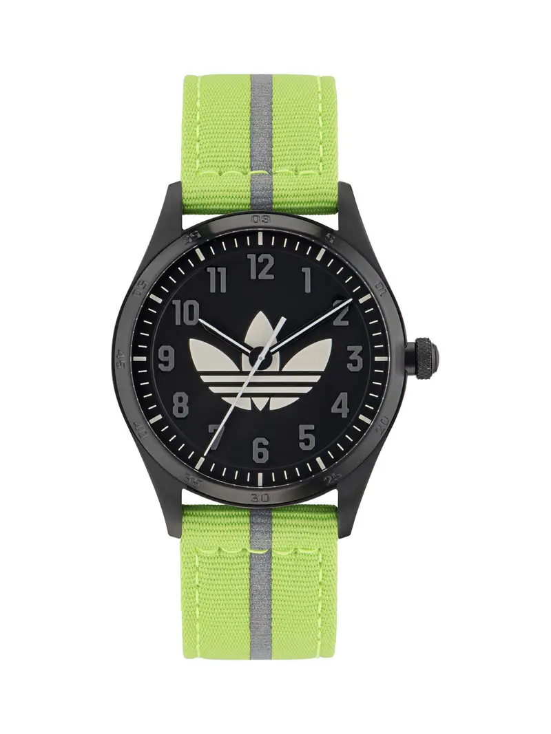 ADIDAS ORIGINALS Orologio analogico ' CODE FOUR '  verde / nero