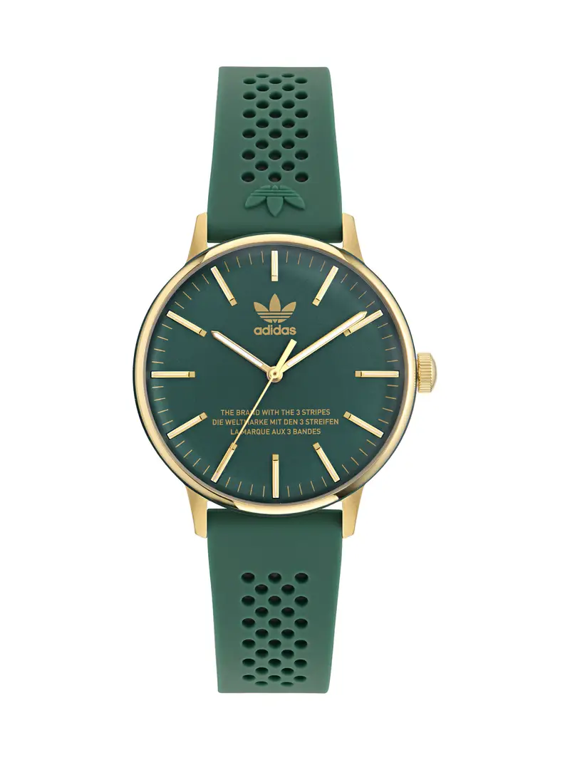 Orologio analogico 'Code One' oro / verde / bianco