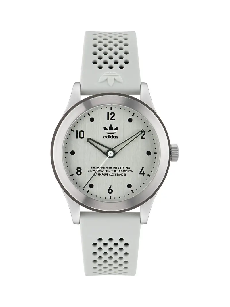 ADIDAS ORIGINALS Orologio analogico 'CODE THREE'  nero / argento / bianco