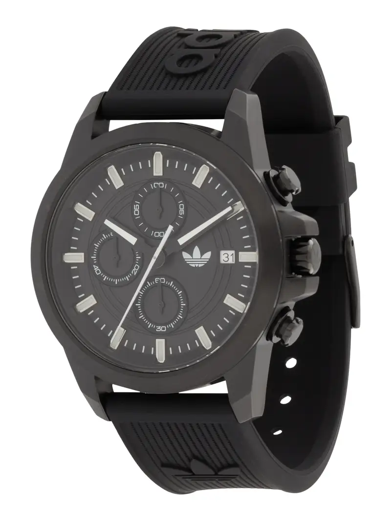ADIDAS ORIGINALS Orologio analogico 'EXPRESSION' nero / bianco