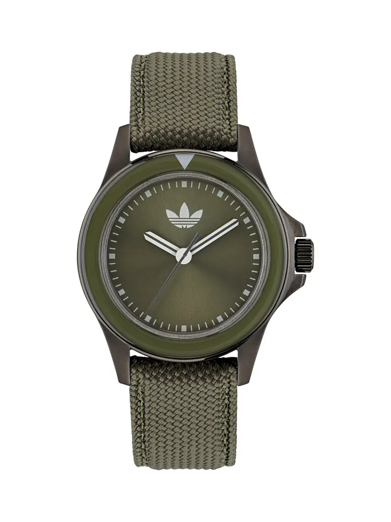 ADIDAS ORIGINALS Orologio analogico ' EXPRESSION ONE '  grigio / verde