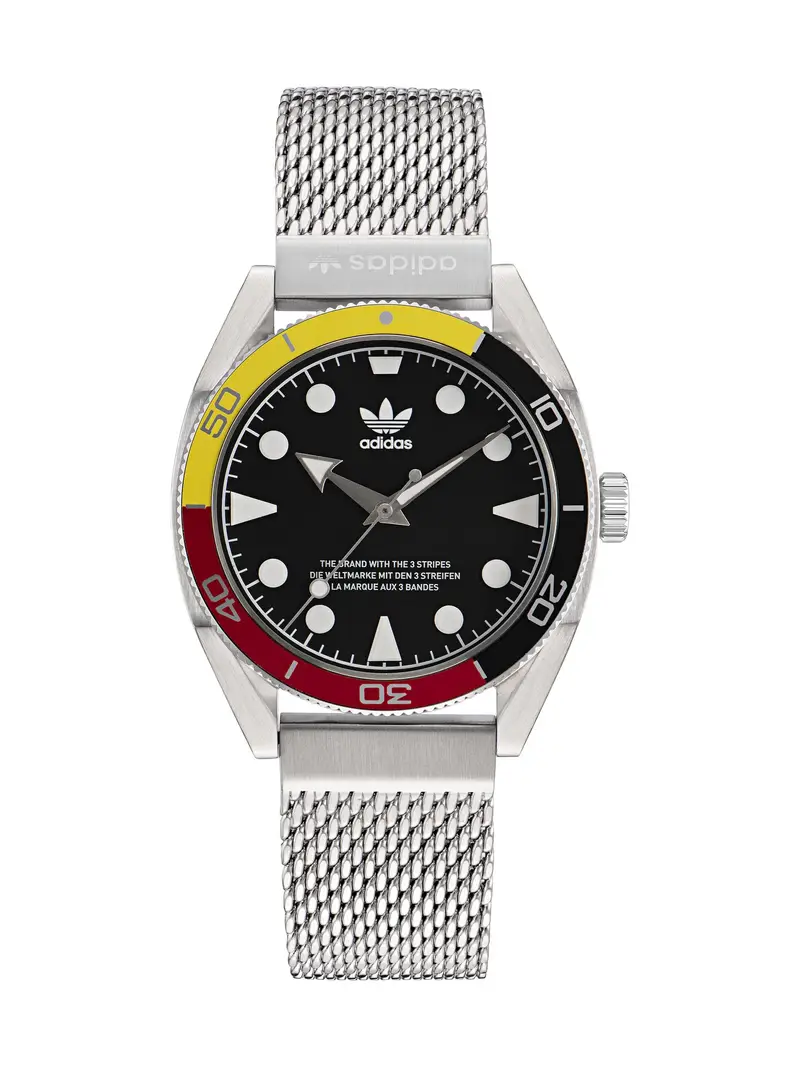 ADIDAS ORIGINALS Orologio analogico  giallo / rosso vino / nero / argento