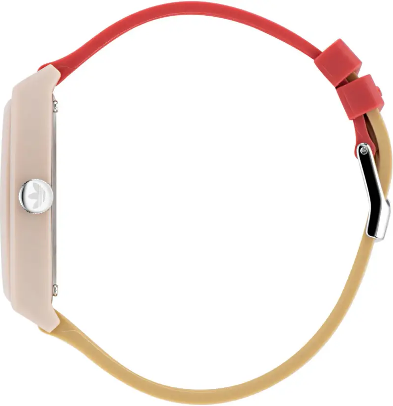 Orologio analogico marrone chiaro / giallo chiaro / salmone miniatura 2