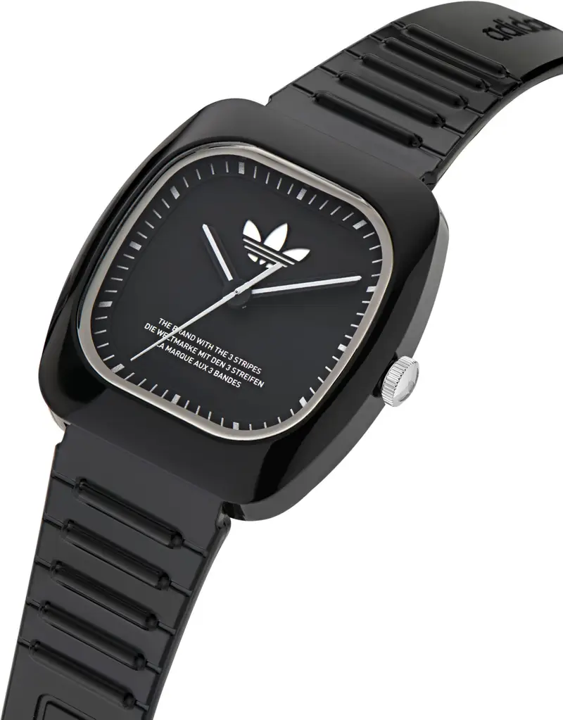ADIDAS ORIGINALS Orologio analogico nero / bianco miniatura 2