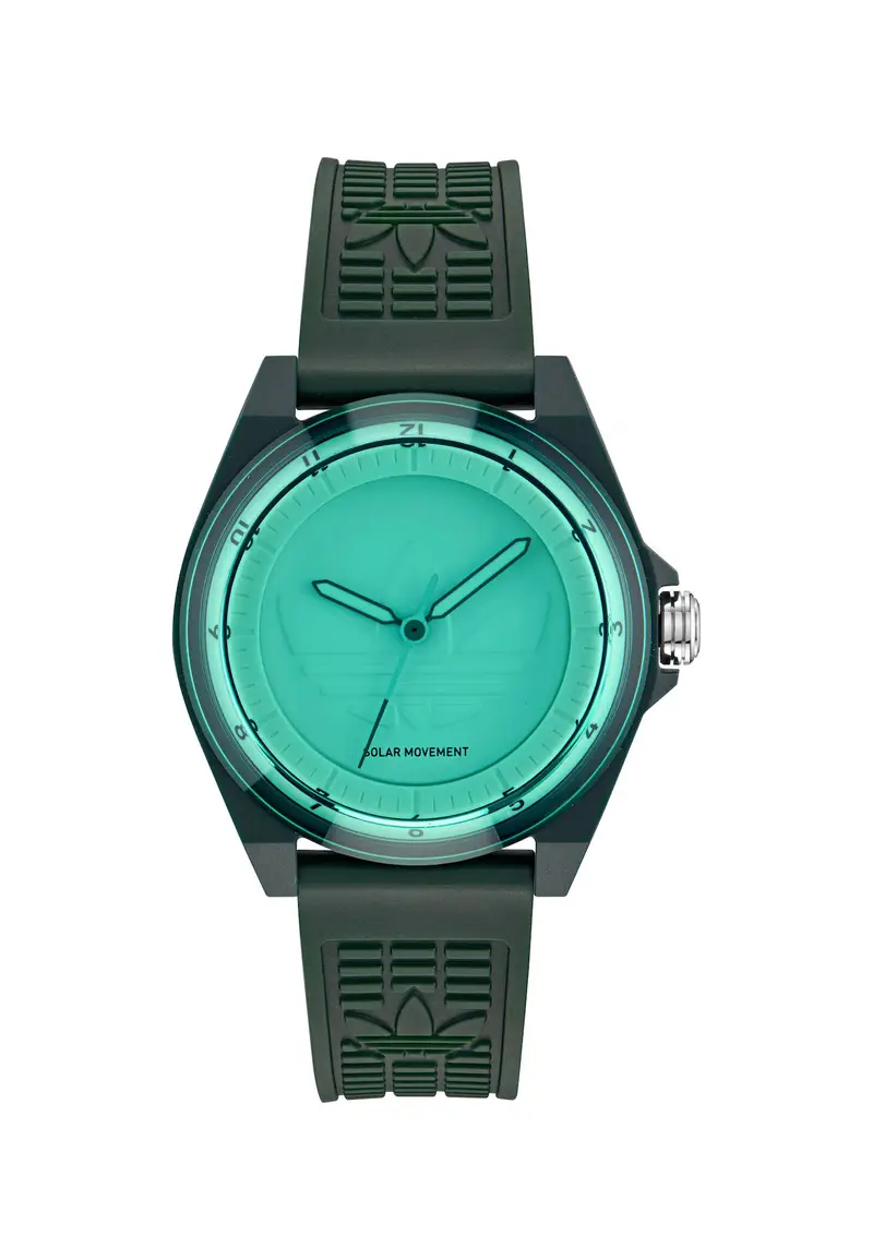 Orologio analogico 'PROJECT FOUR SOLAR' verde / nero