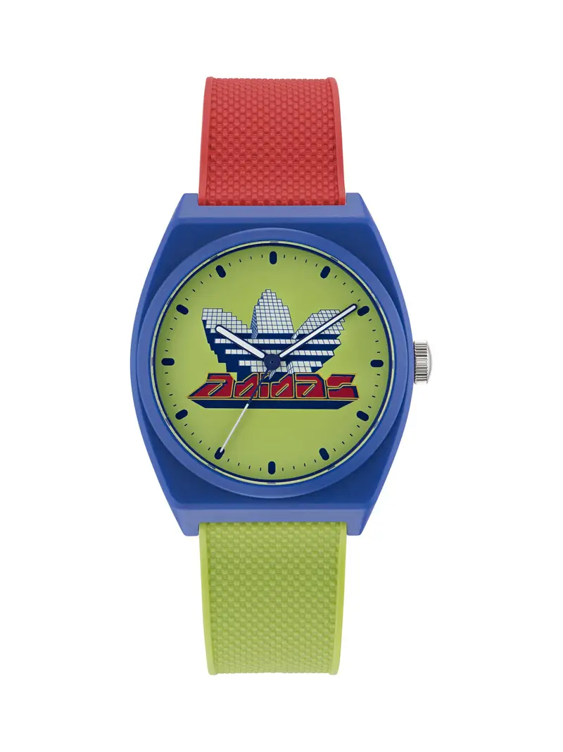 ADIDAS ORIGINALS Orologio analogico 'PROJECT TWO'  blu / verde / rosso / nero / bianco