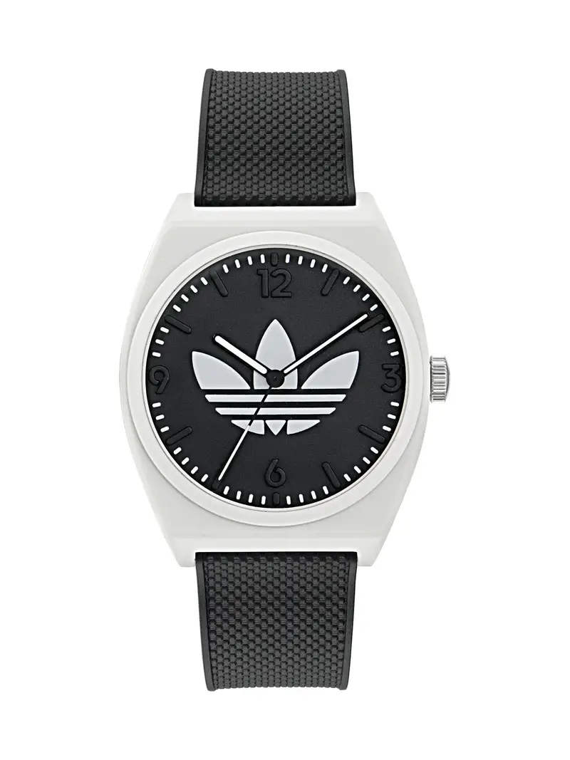 ADIDAS ORIGINALS Orologio analogico 'Project Two' nero / bianco