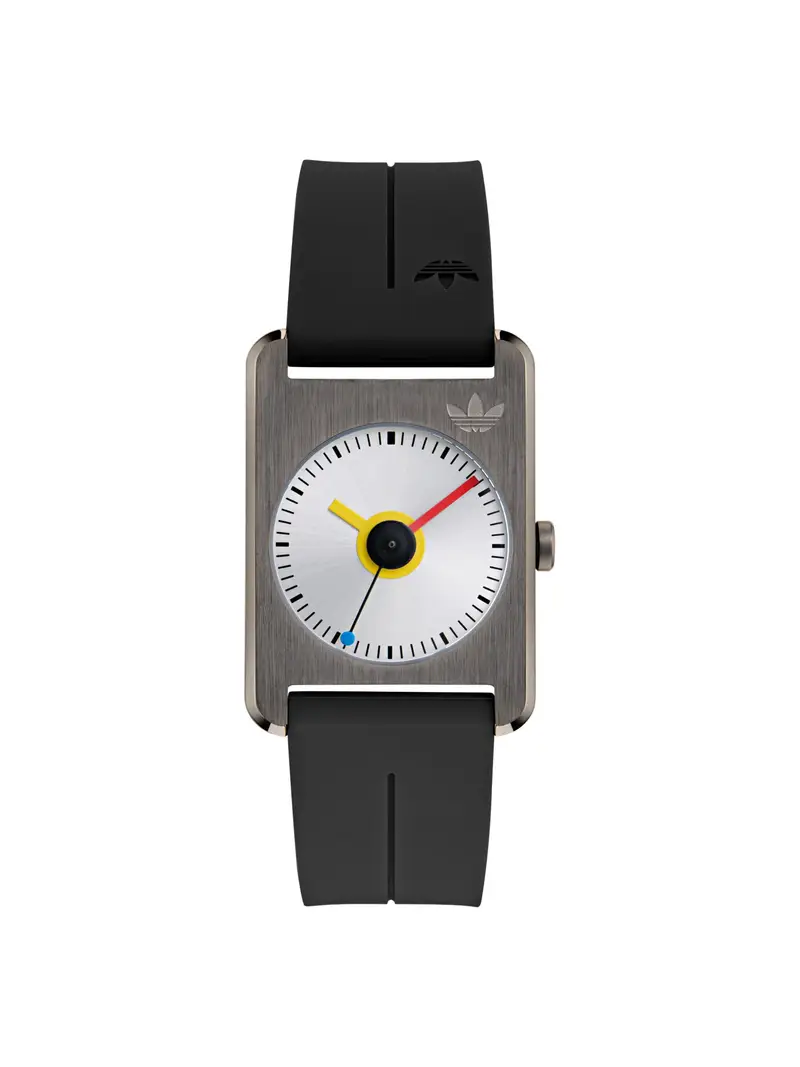 ADIDAS ORIGINALS Orologio analogico 'Retro Pop One' giallo / nero / argento / bianco