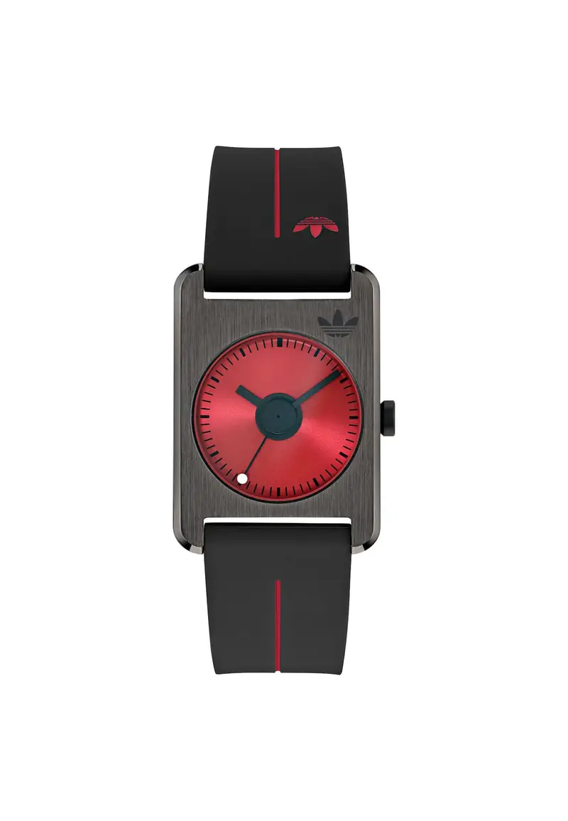 ADIDAS ORIGINALS Orologio analogico 'RETRO POP ONE'  rosso / nero