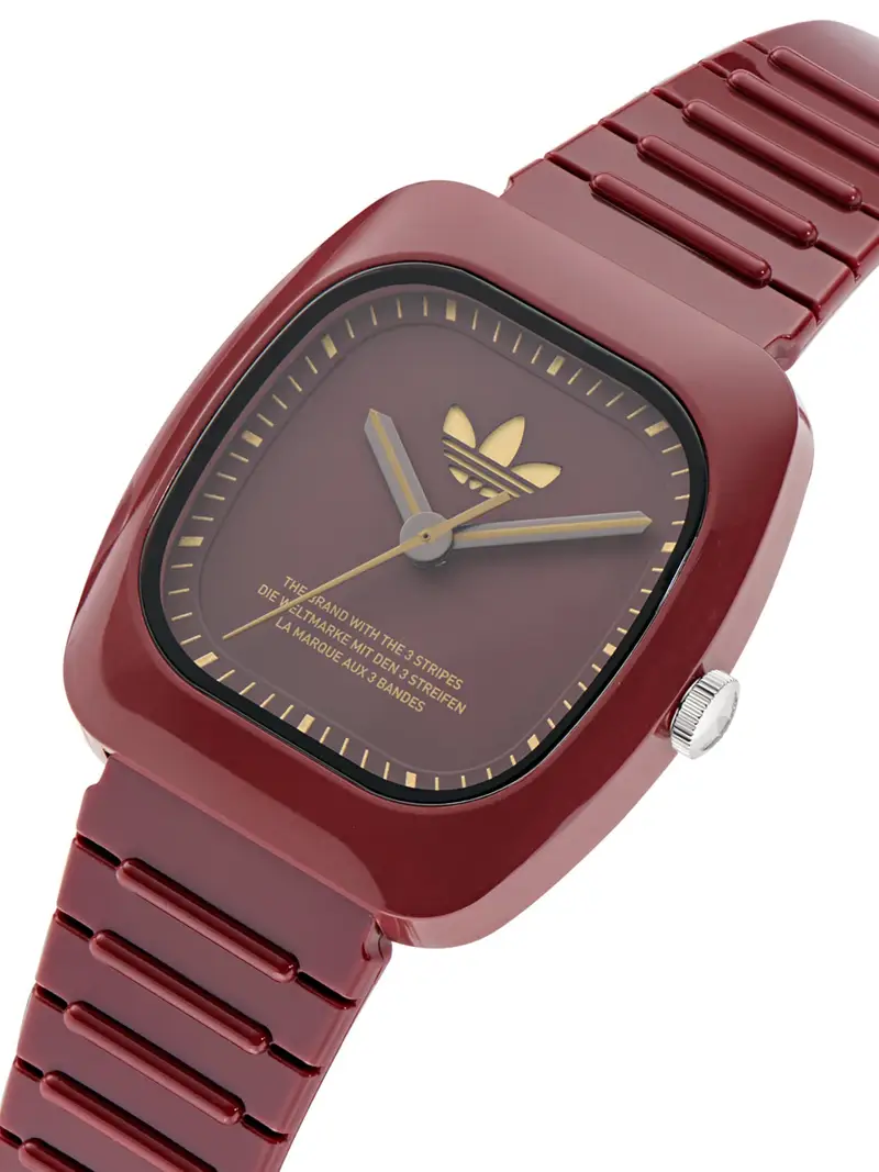 ADIDAS ORIGINALS Orologio analogico 'RETRO WAVE TWO' oro / rosso scuro miniatura 3