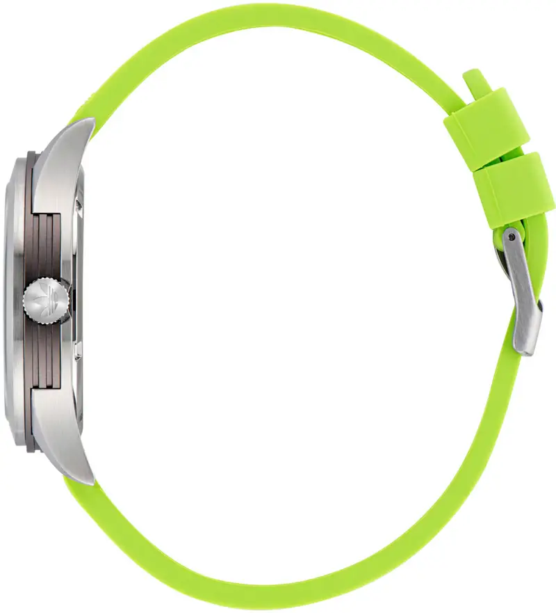 Orologio analogico verde chiaro / argento miniatura 3