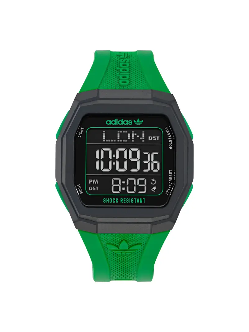 ADIDAS ORIGINALS Orologio digitale  verde erba / nero